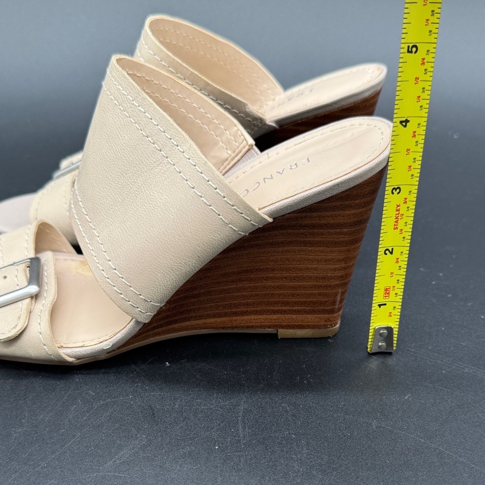 Franco Sarto Florella Tan Mules with Buckle Detail Size 6.5 - Picture 11 of 11